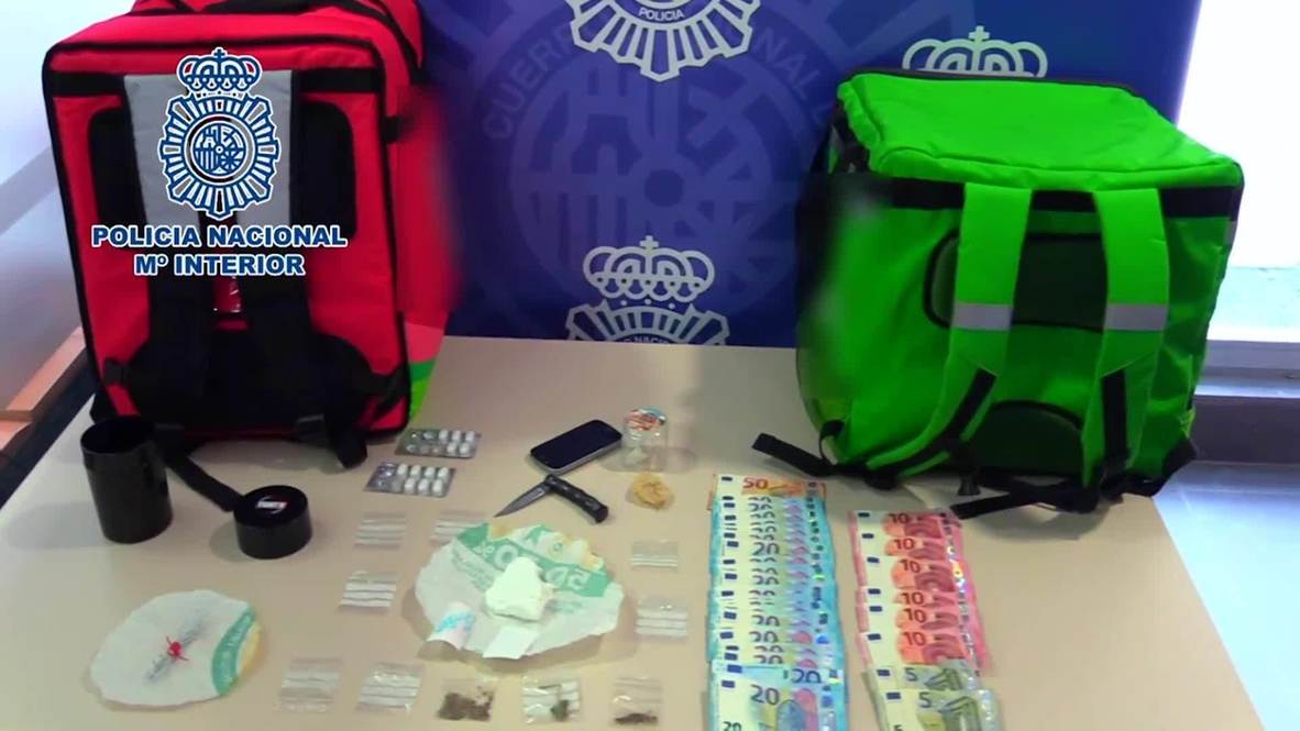 Spain: Police arrest drug dealers disguised as delivery riders amid COVID quarantine