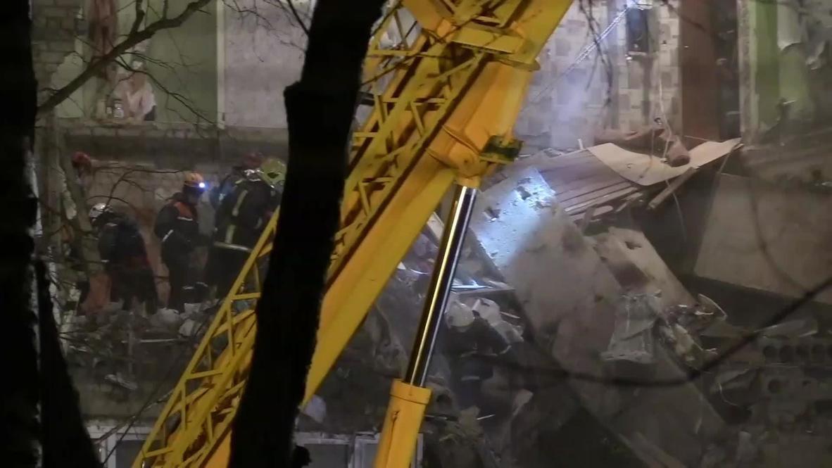 Россия: Спасатели нашли живого кота при разборе завалов дома в Орехово-Зуеве