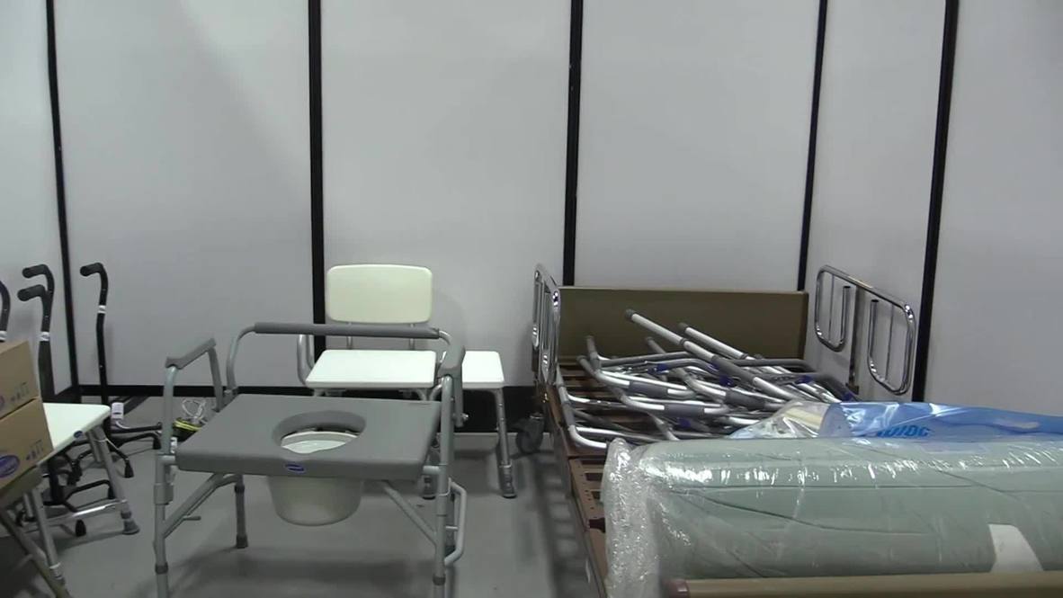 USA: New Jersey convention centre turns into field hospital amid coronavirus pandemic