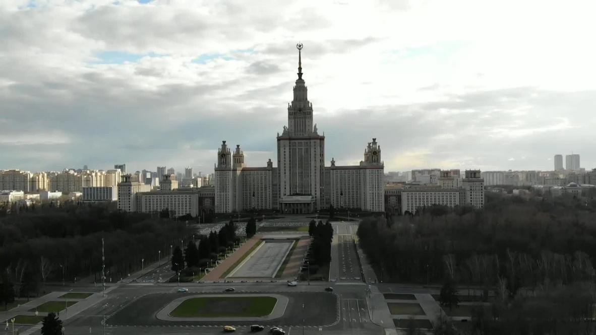Москва в самоизоляции. Опустевшие достопримечательности столицы с высоты птичьего полета