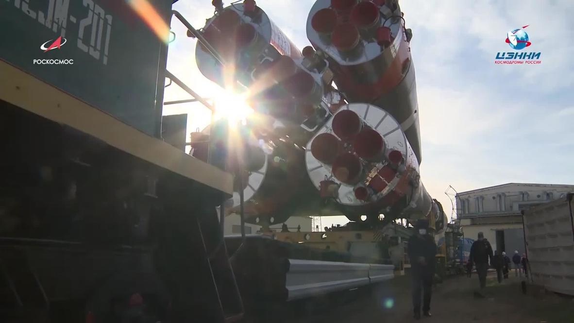 Казахстан: Ракету "Союз-2.1а" с "Прогрессом МС-14" вывели на старт