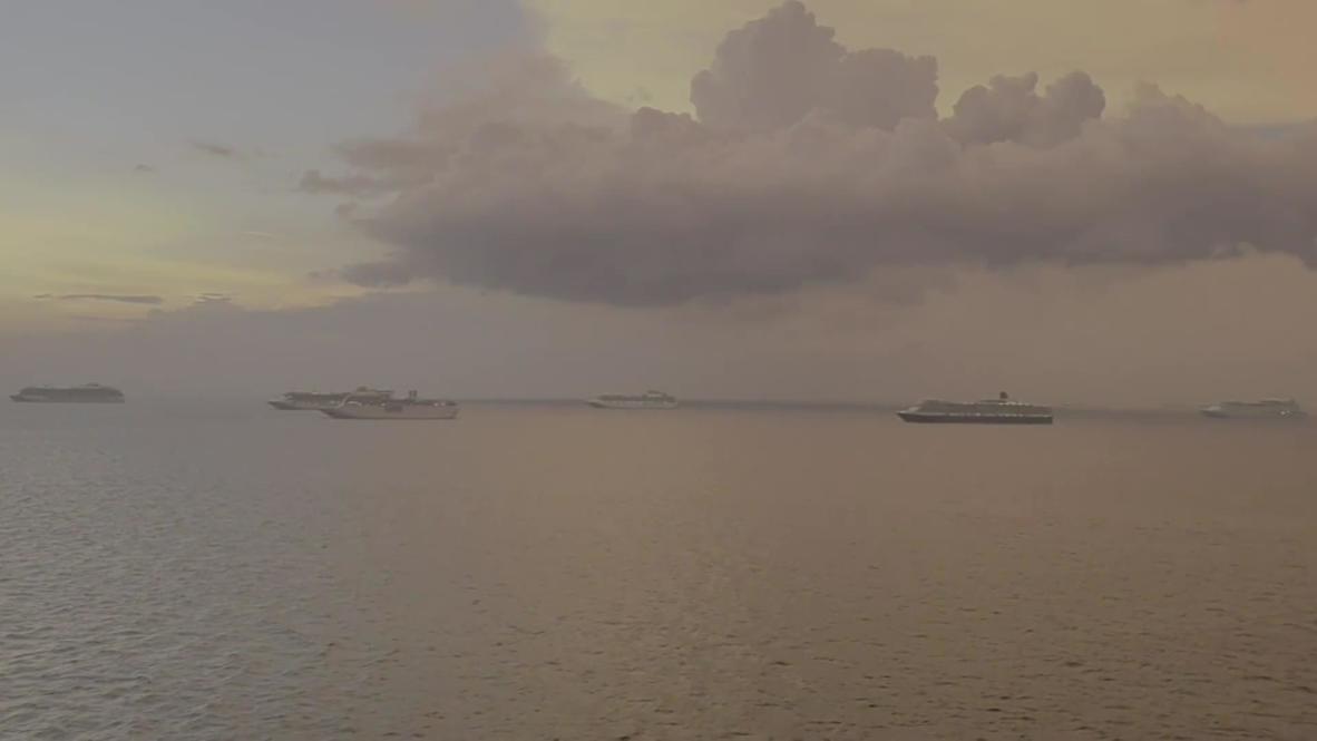 Filipinas: Cruceros copan la bahía de Manila mientras las tripulaciones esperan realizar pruebas de covid