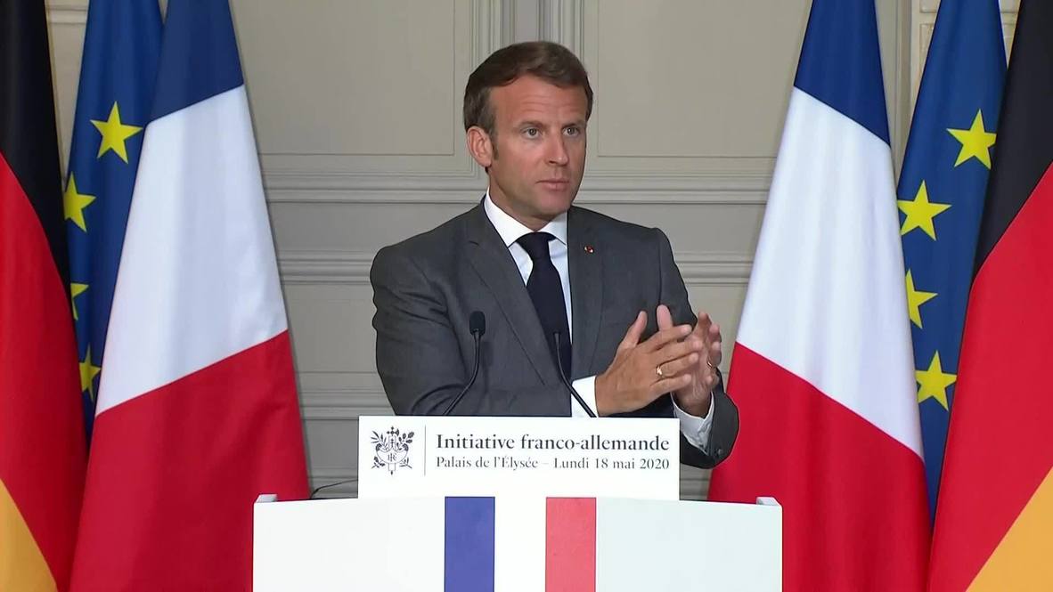 Alemania: Francia y Alemania unidas "por primera vez" en la creación del fondo de recuperación de la UE - Macron
