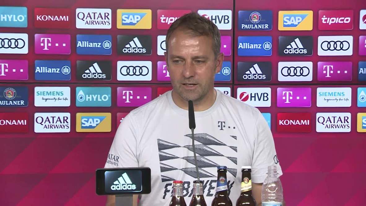 Germany Fc Bayern Manager Hansi Flick Says Lack Of Fans Will Be Missing Factor During Dortmund Clash Video Ruptly