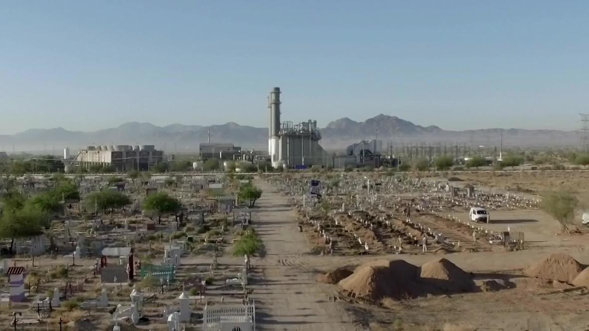 Mexico New Graves Dug In Mexicali Cemetery As Coronavirus Cases Spike Video Ruptly