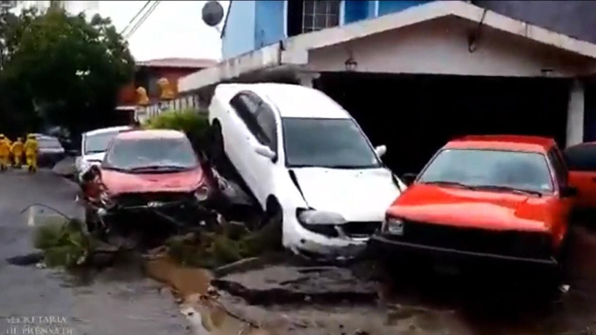 El Salvador: La llegada de la tormenta tropical Amanda causa al menos 14 muertos