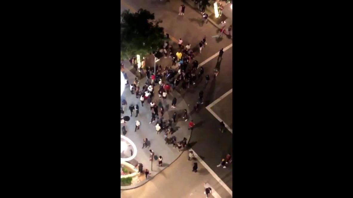 EE.UU.: Multitud ataca a hombre que portaba machete durante protesta por muerte de George Floyd