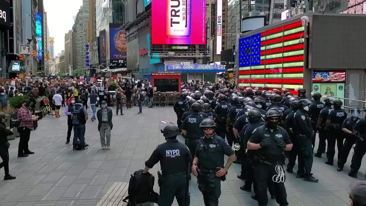 EE.UU.: Manifestantes llegan hasta Times Square para exigir justicia para George Floyd