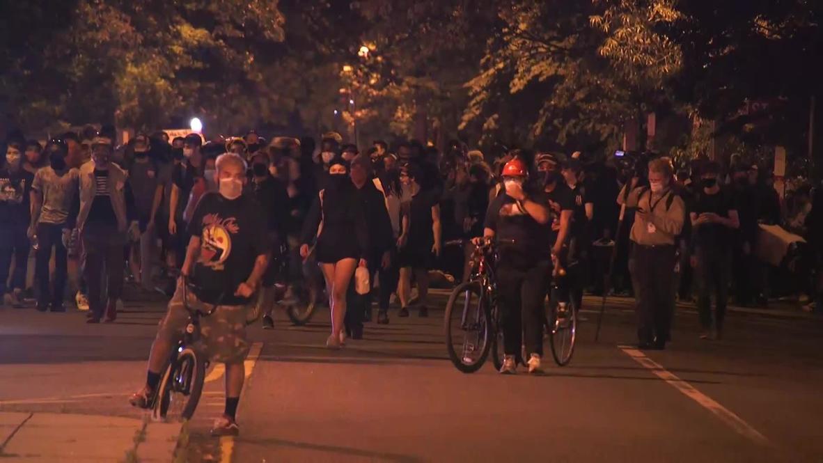 EE.UU.: "Trump y sus tuits no nos van a detener" - Continúan las protestas en D.C. pese al toque de queda