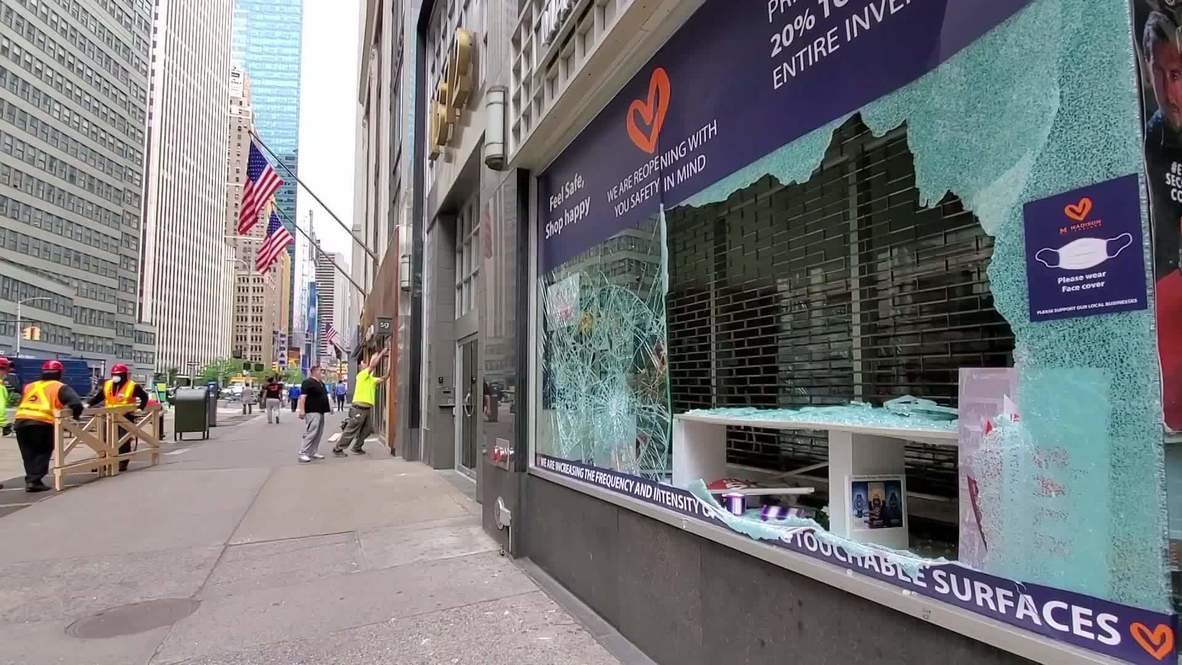 EE.UU.: Tiendas de Manhattan cubren sus vitrinas tras ola de saqueos durante manifestaciones por George Floyd