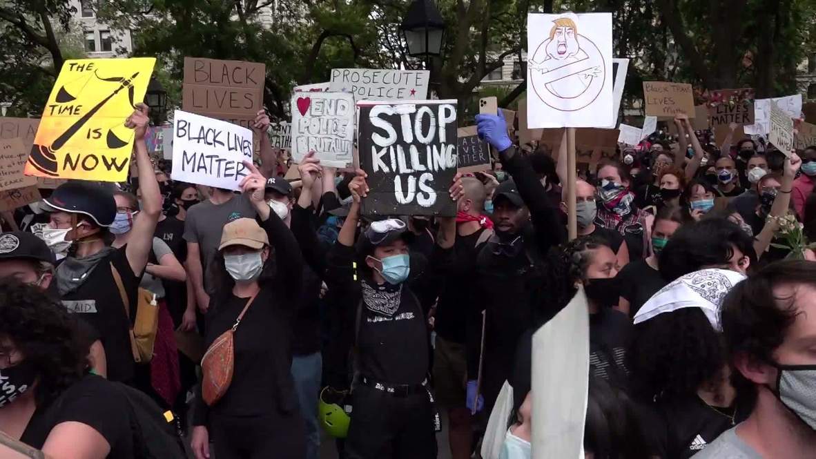 EE.UU.: Miles de manifestantes se vuelcan a las calles de NY para exigir justicia para George Floyd