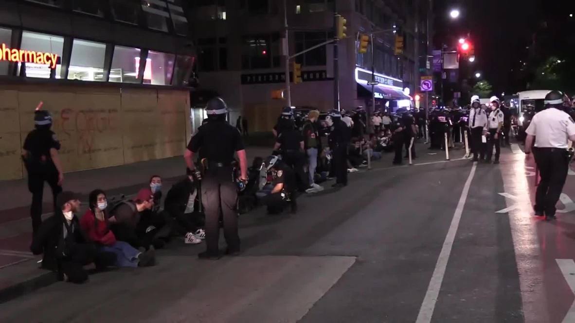 USA: George Floyd protesters arrested in New York after curfew