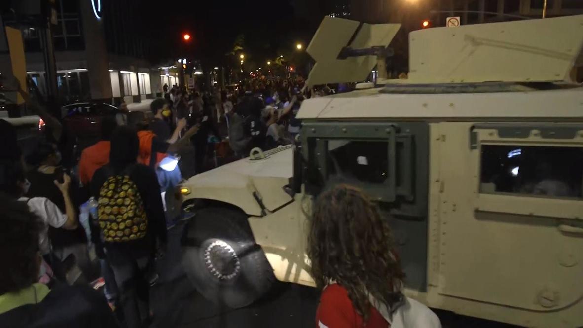 EE.UU.: Vehículos militares en las calles mientras las protestas por George Floyd continúan en D.C.