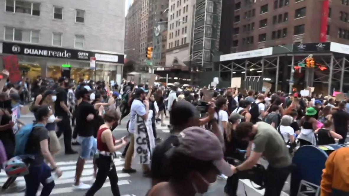 EE.UU.: Miles de personas exigen justicia para George Floyd marchando en Nueva York