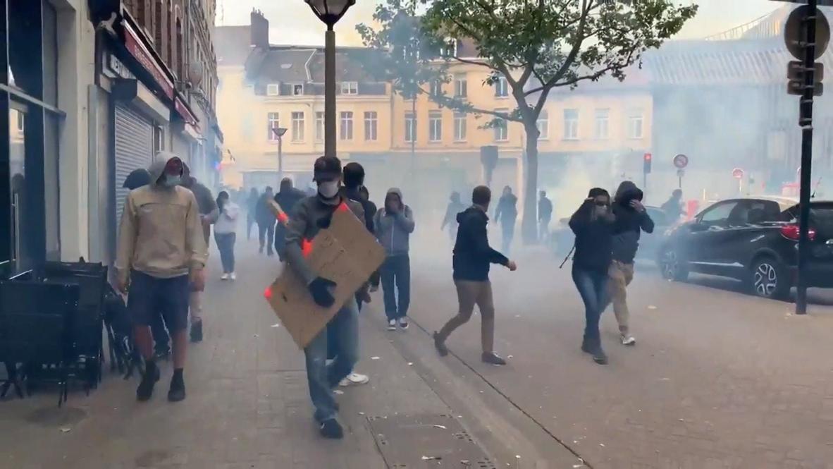 Francia: Policía dispara gas lacrimógeno contra manifestantes denunciando brutalidad en Lille