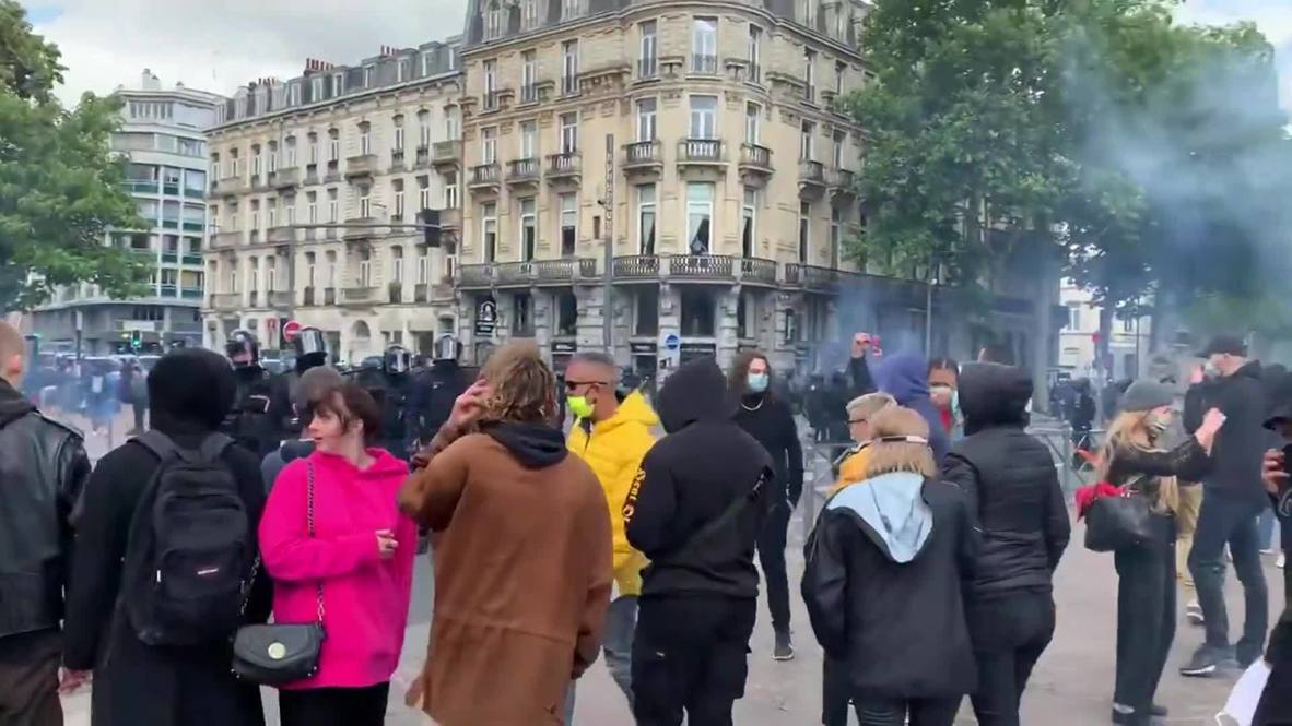France: Police fire tear gas at ‘Black Lives Matter’ protesters in Lille