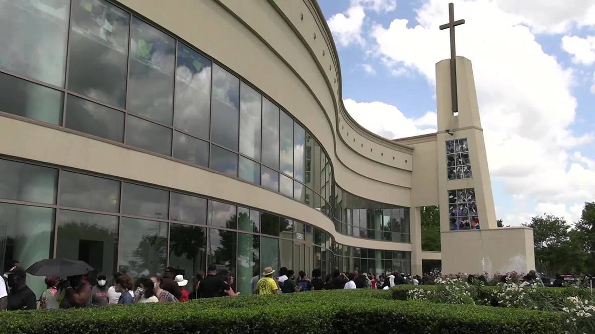 EE.UU.: Cientos asisten al velatorio de George Floyd en Houston
