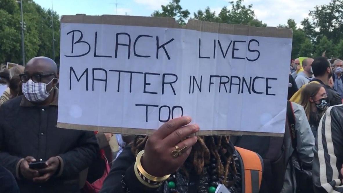 Francia: Parisinos se unen en manifestación contra el racismo en homenaje a George Floyd