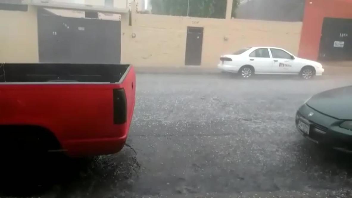 Mexico: Hailstorm floods streets in central city of Morelia