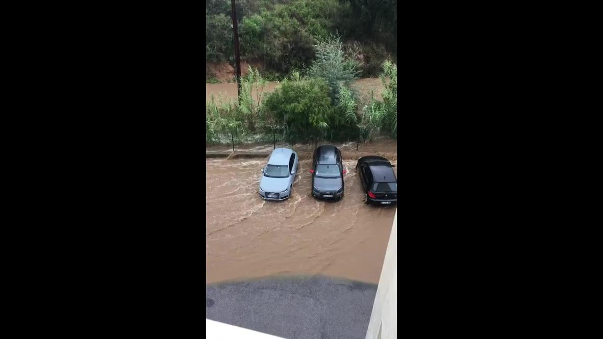 France: Flash flooding hits streets of Ajaccio in Corsica