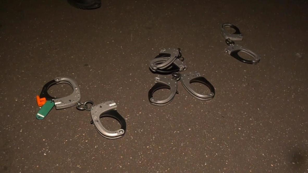 France: Police throw down handcuffs in Arc de Triomphe protest