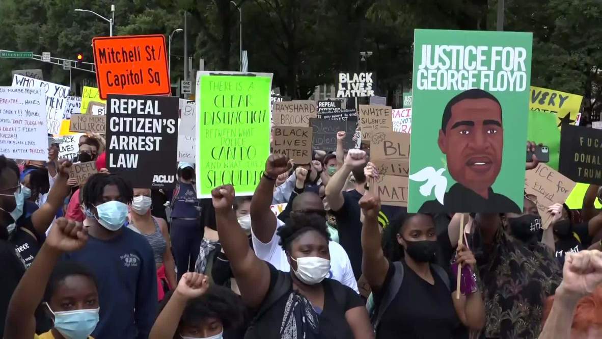 USA: NAACP leads 'march on Georgia' following Rayshard Brooks shooting in Atlanta