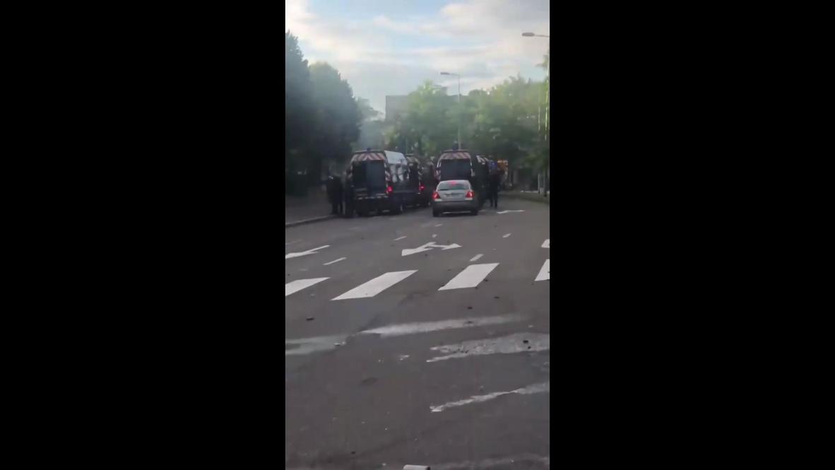 France: Mobile footage shows aftermath of clashes in Dijon