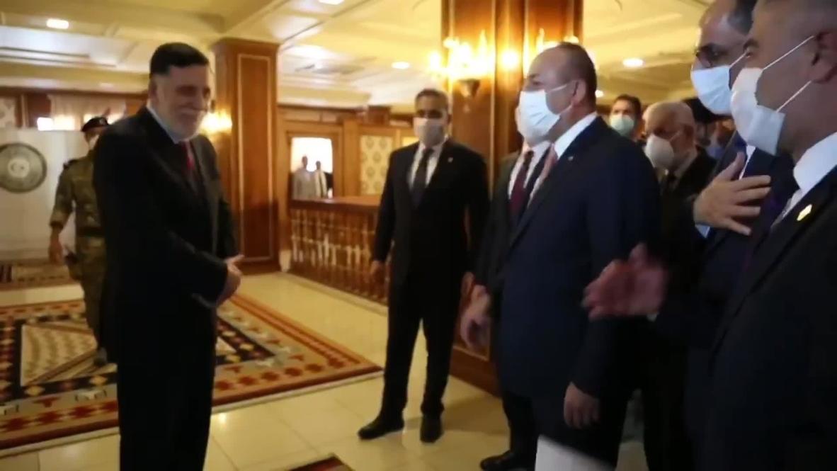 Libya: Turkish FM Cavusoglu meets with GNA leader Sarraj in Tripoli