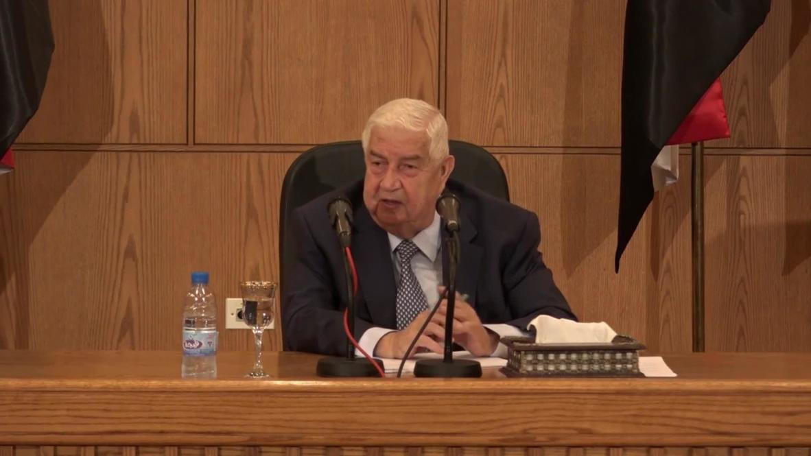 Syria: Foreign minister offer support for Egyptian intervention in Libya