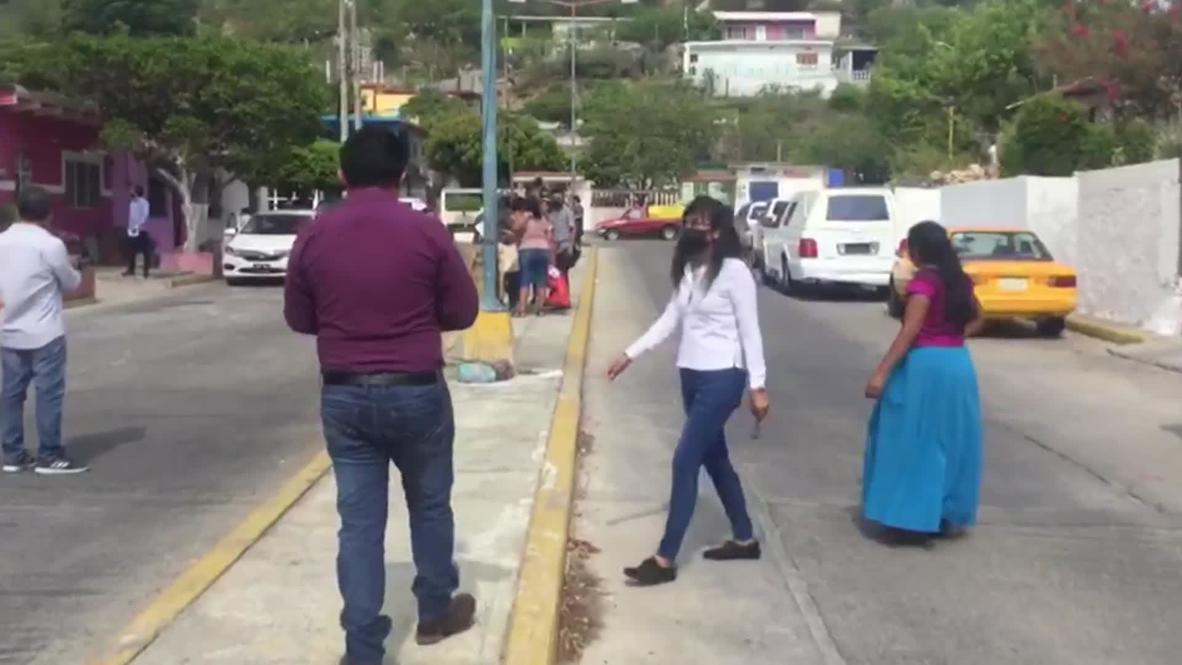 México: Edificios se mueven luego que sismo de 7,5 grados golpeara a Oaxaca