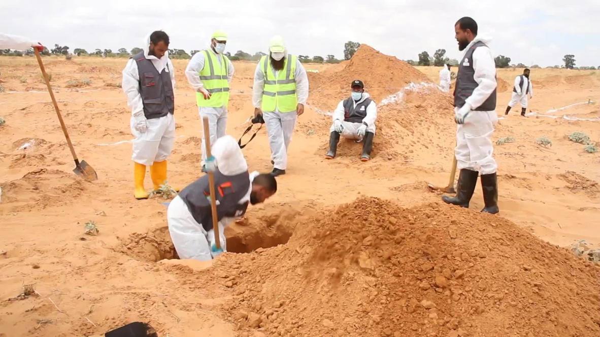 Libya: Bodies exhumed from mass graves discovered in Tarhuna