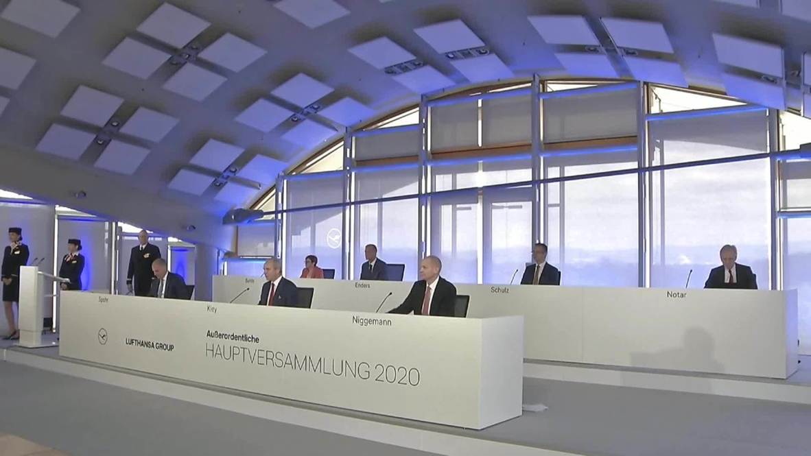Germany: Lufthansa shareholders vote on 9 billion euro rescue package