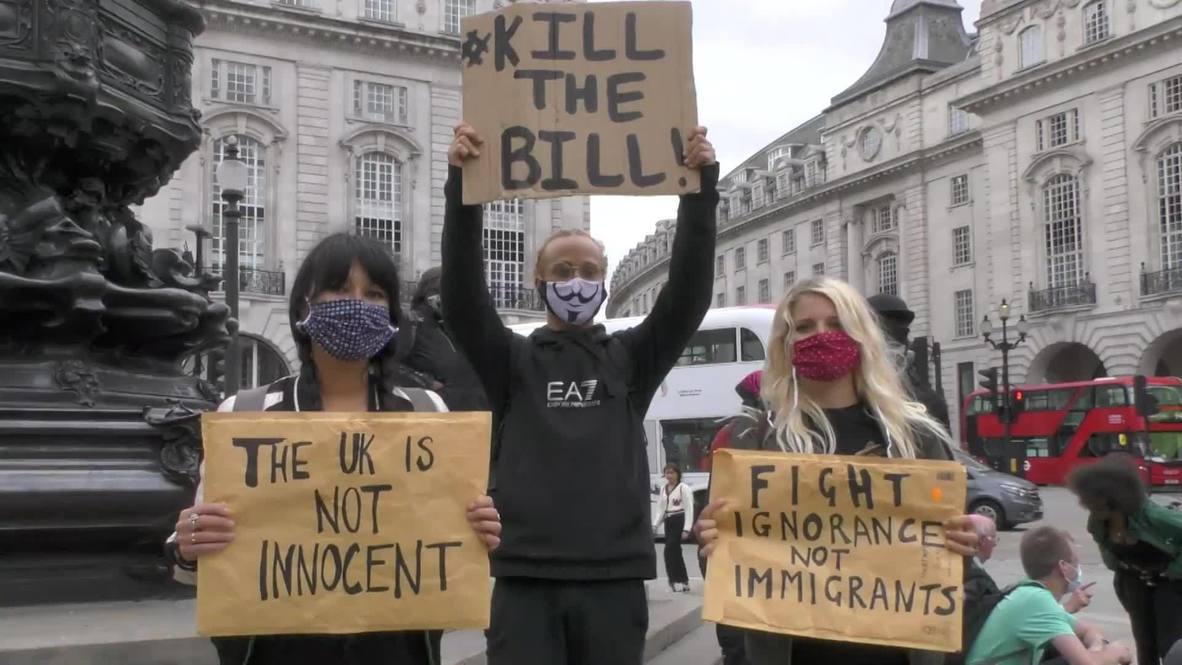 Reino Unido: Manifestantes protestan contra proyecto de ley de inmigración y lo califican de "racista"