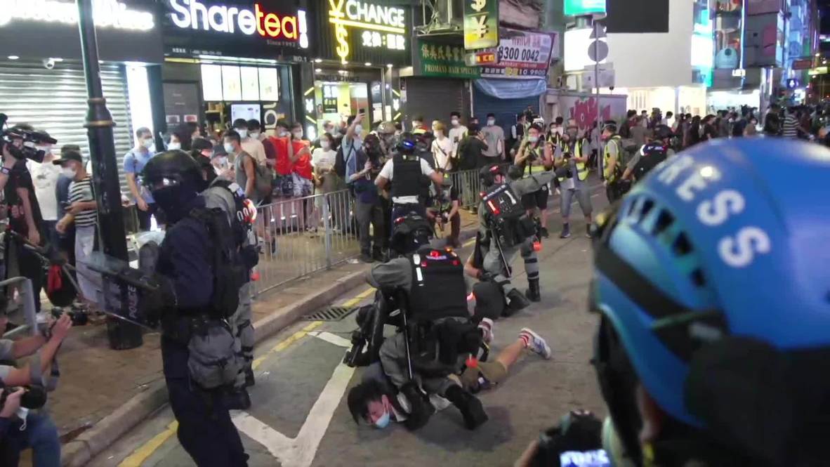 Hong Kong: Several detained by police on 1st day under new security law