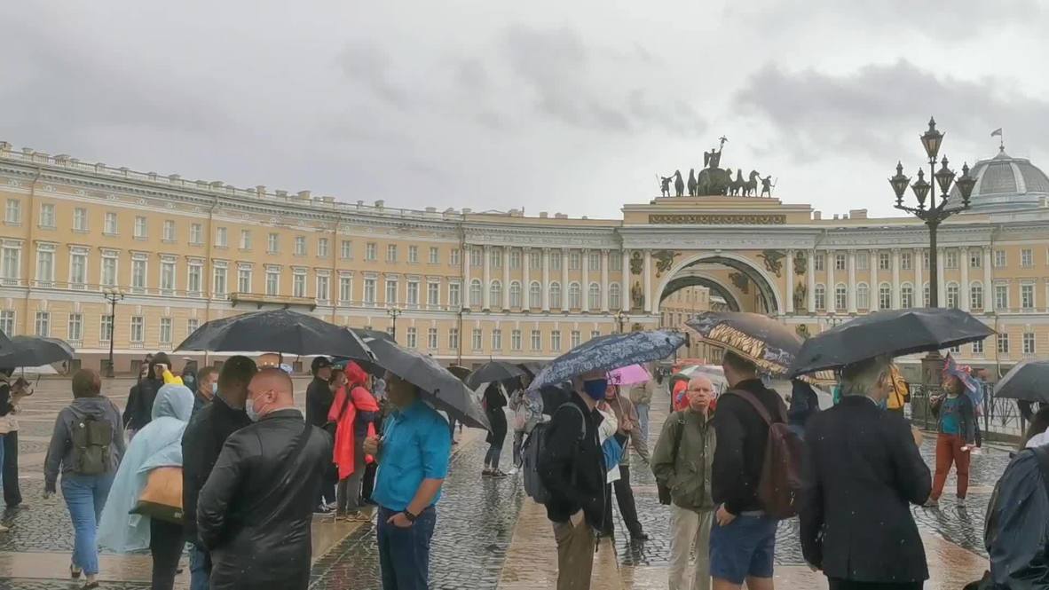 Russia: Unsanctioned protest against constitutional amendments takes place in St Petersburg