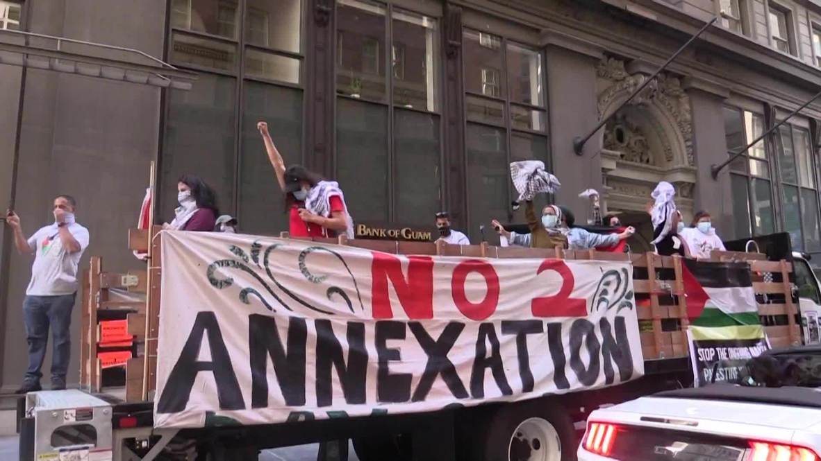 USA: 'Day of Rage' car-honking protest in SF slams Israel's planned annexation of West Bank