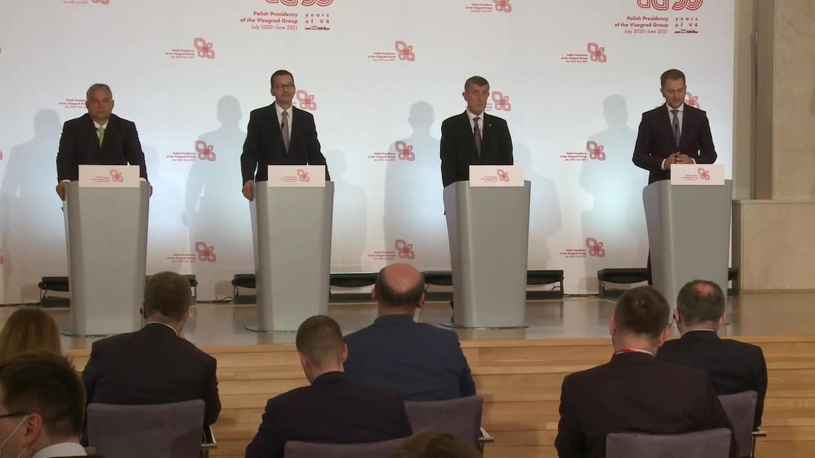 Poland: Visegrad Group meets in Warsaw as Polish PM Morawiecki handed presidency