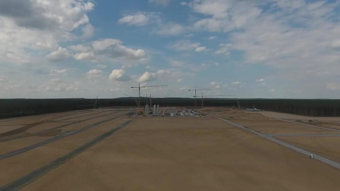 Germany: Tesla Gigafactory construction continues in Grueneheide