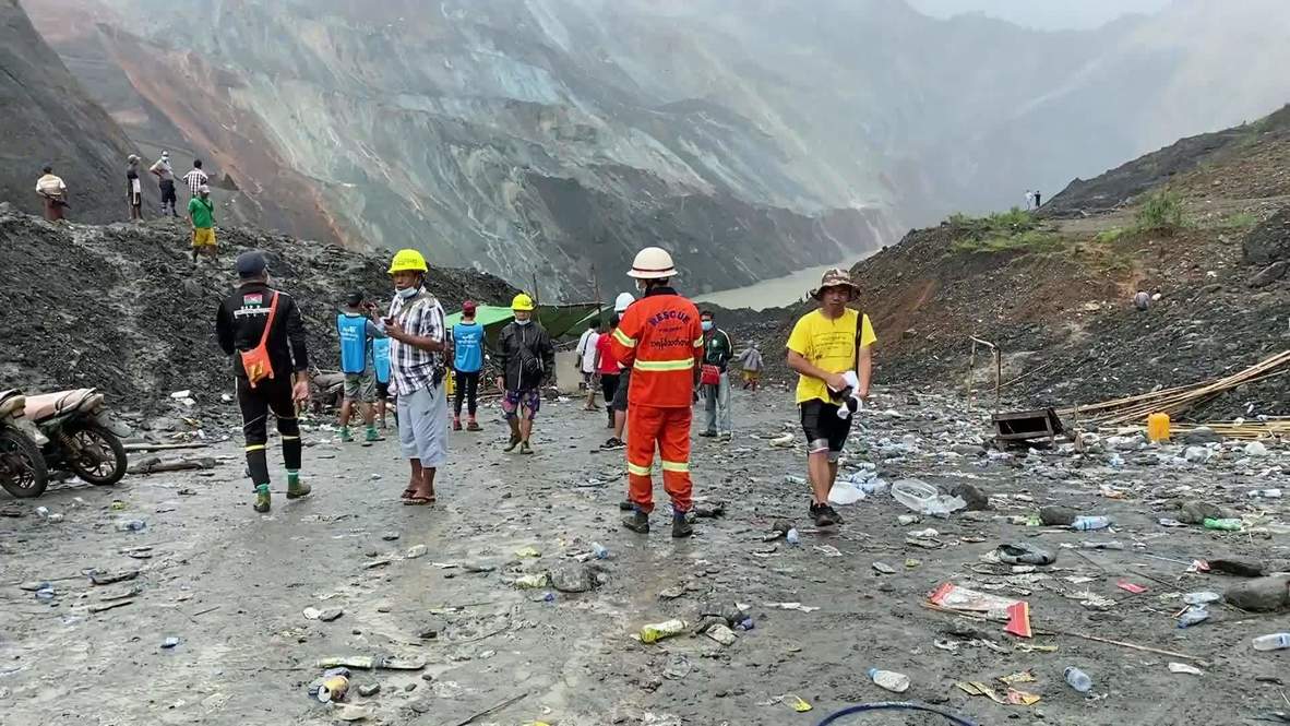 Myanmar: At least 160 killed after landslide strikes jade mining site