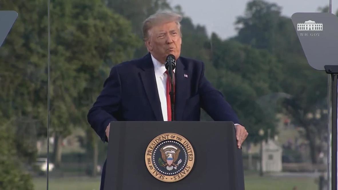 USA: Trump takes aim at 'radical left' and China during Independence Day speech