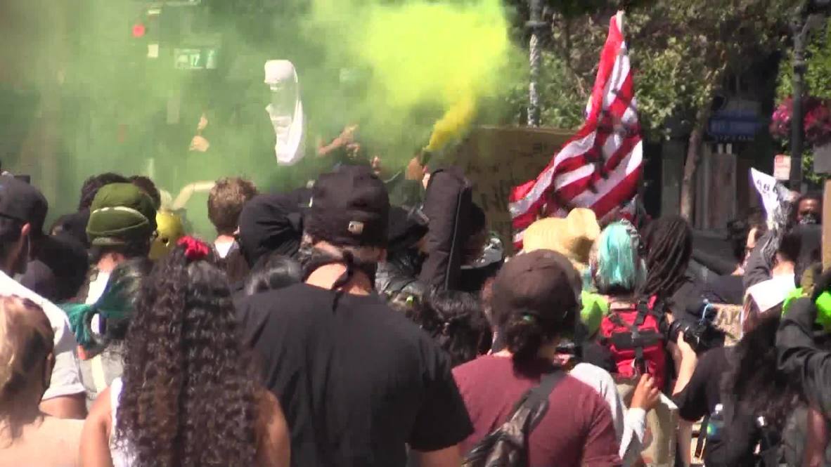 EE.UU.: Manifestantes protestan contra la brutalidad policial y el racismo el Día de la Independencia