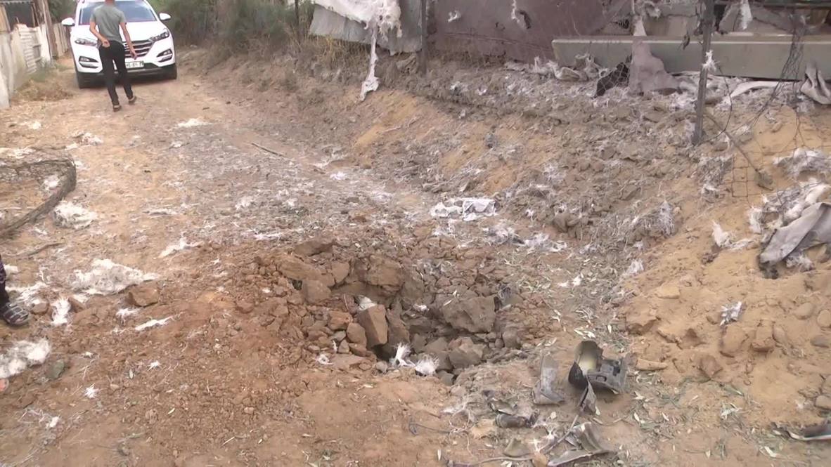 Estado de Palestina: Ataques aéreos israelíes dañan un área agrícola cerca de la ciudad de Gaza