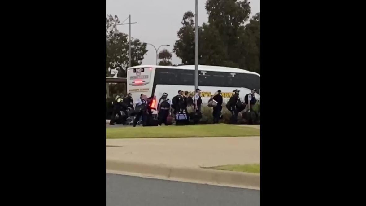 Australia: Gan número de efectivos de policía llega a Albury antes del confinamiento de Victoria por covid