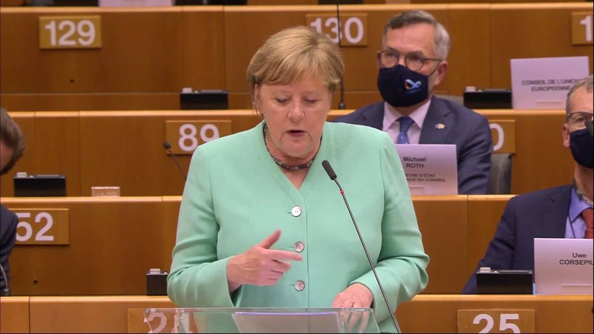 Belgium: 'I believe in Europe', says Merkel as Germany takes over EU presidency