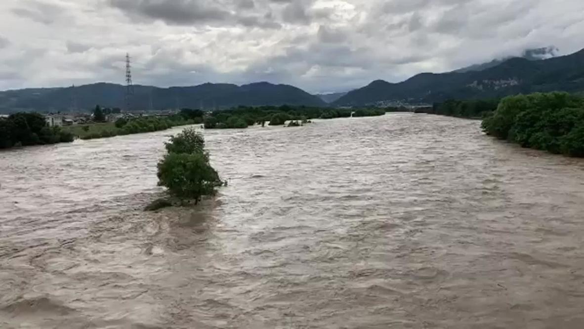 Japón: Fuertes lluvias causan deslizamientos de tierra e inundaciones en la prefectura de Nagano