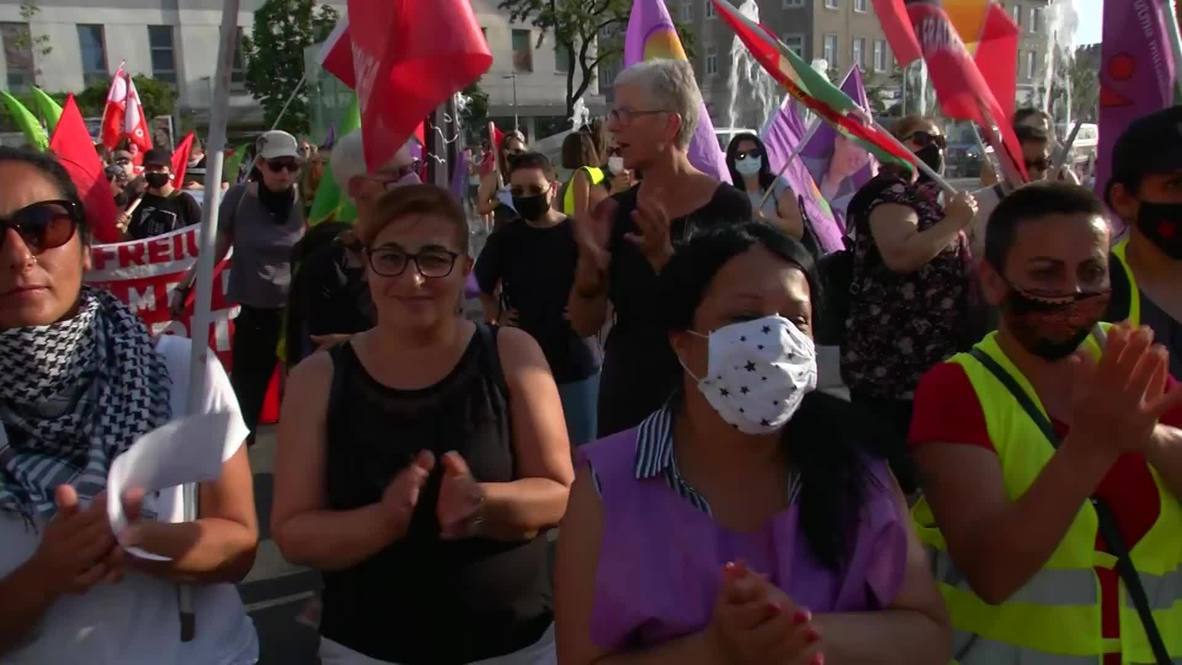 النمسا: الأكراد والجماعات النسائية ينظمون مسيرة سلمية في فيينا