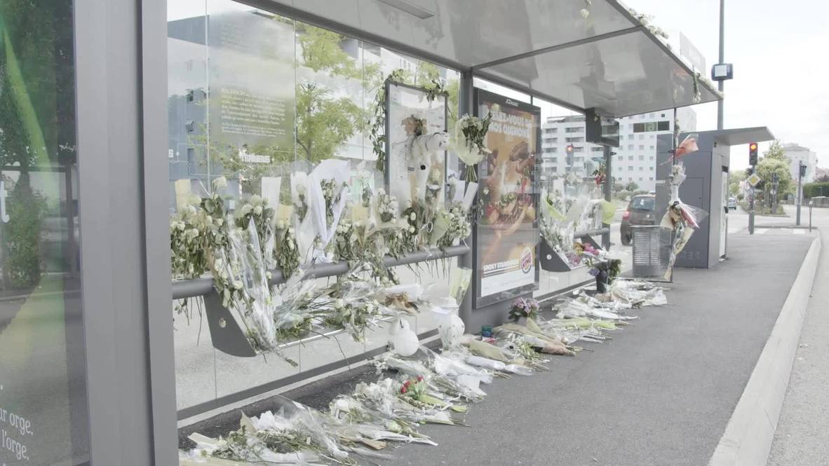 France: Locals pay tribute to bus driver killed over face masks in Bayonne