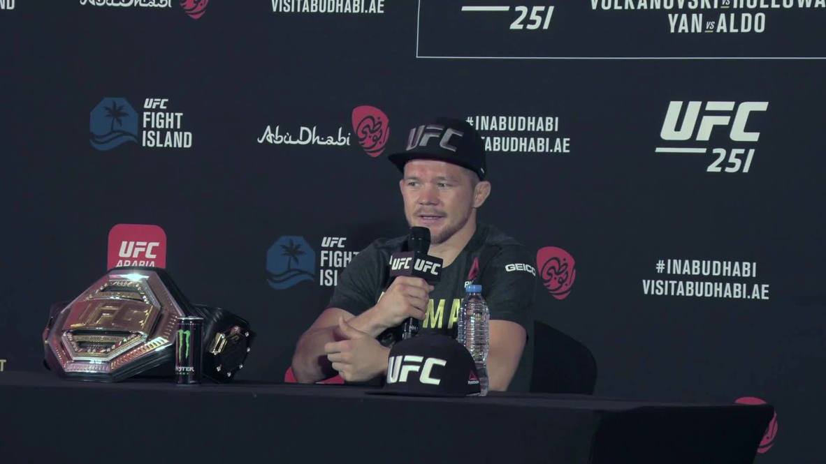 ОАЭ: "Это был бой с мощным соперником" – чемпион UFC Петр Ян о победе над Жозе Алдо