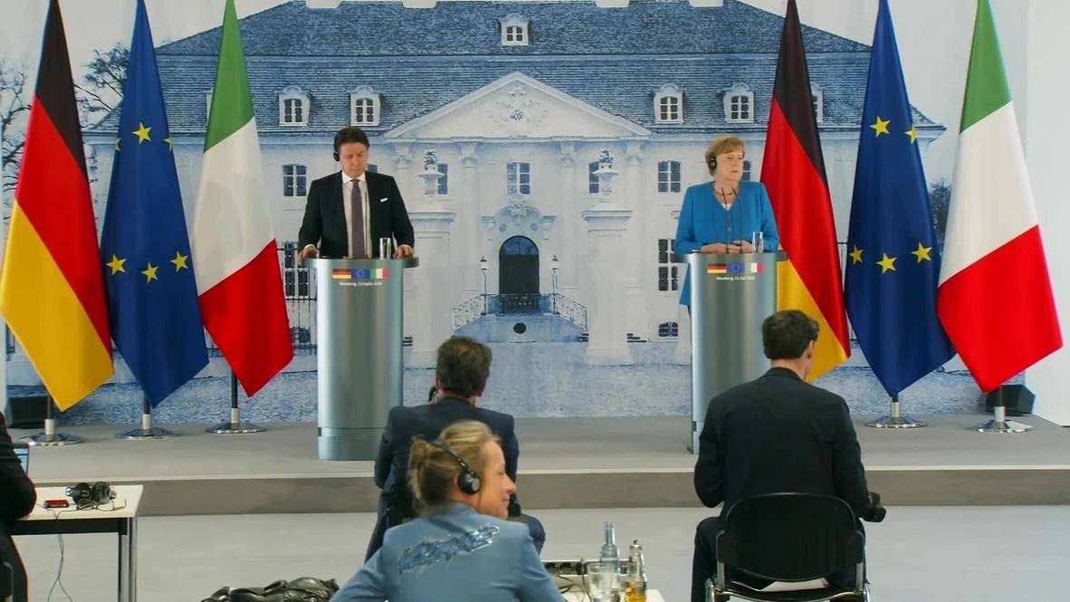 Alemania: Merkel y Conte piden un fondo de recuperación "macizo" antes de cumbre de la UE