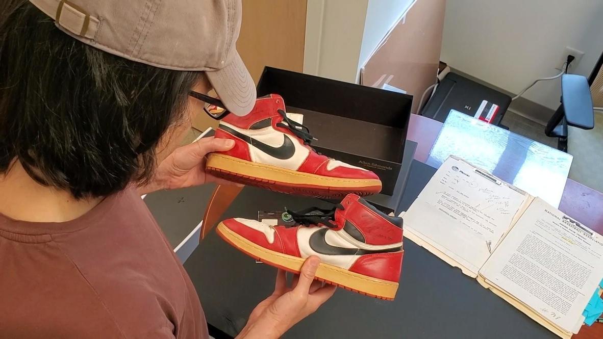 michael jordan shoes sold at auction